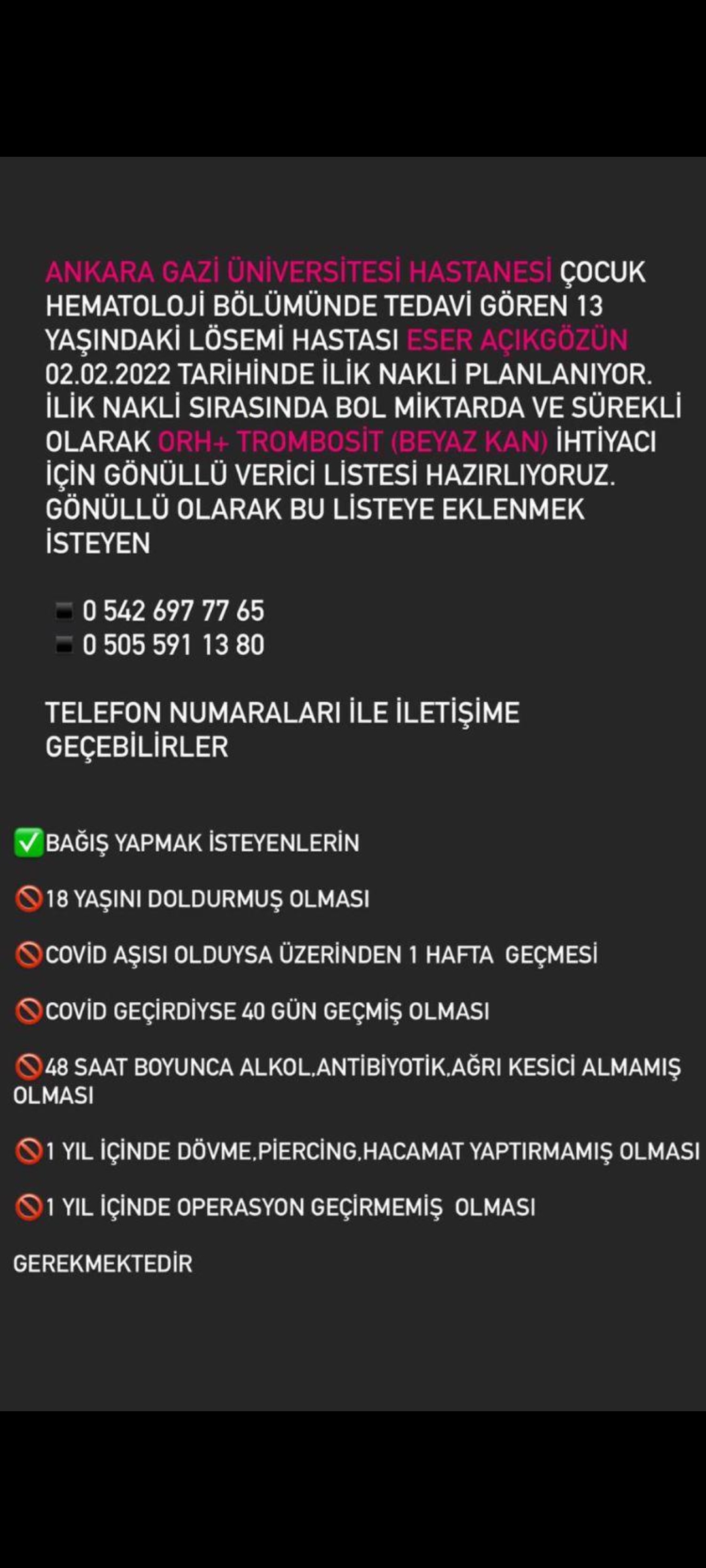 Kan İhtiyacı 