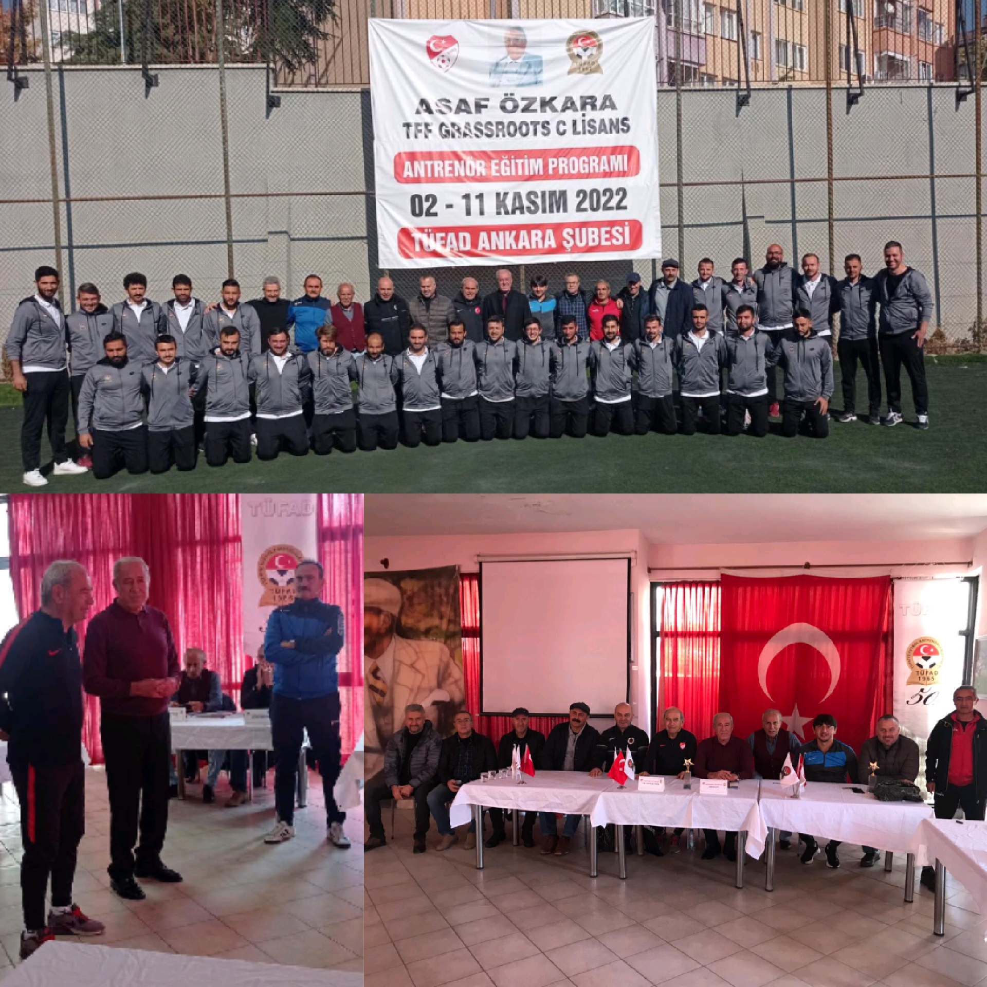 02-11 KASIM 2022 ASAF ÖZKARA TFF GRASSROOTS C LİSANS ANTRENÖR EĞİTİM PROGRAMI SONA ERDİ